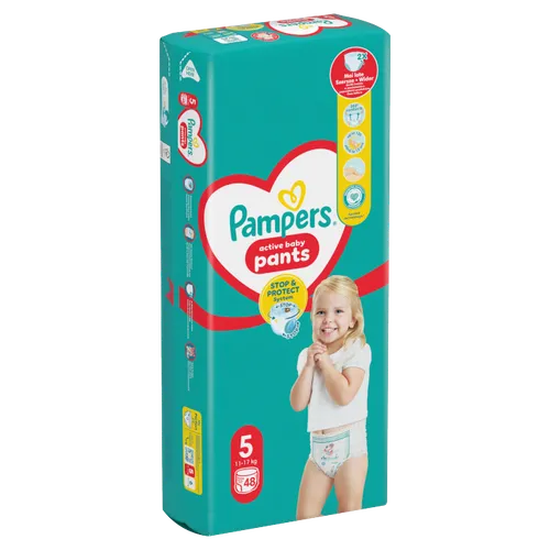 Plenkové Kalhotky Pampers Active Baby Pants, Velikost 5, 48 Plenky, 11kg-17kg
