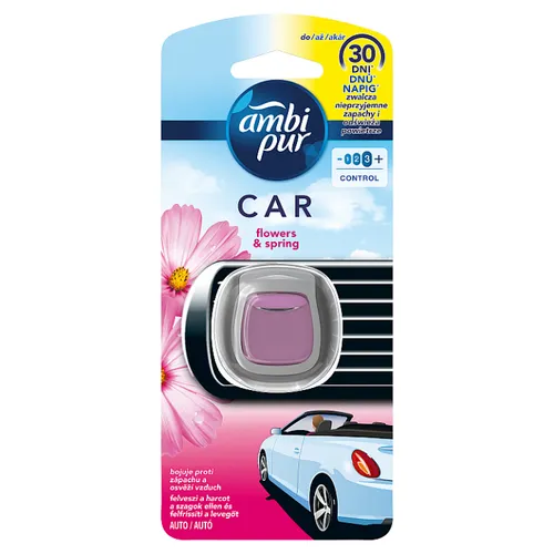 Ambi Pur Flower & Spring Osvěžovač Vzduchu Do Auta, Náhradní Náplň - Klip 1 ks
