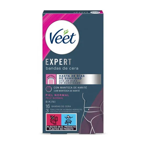 Veet Expert Bandas de Cera Piel Normal