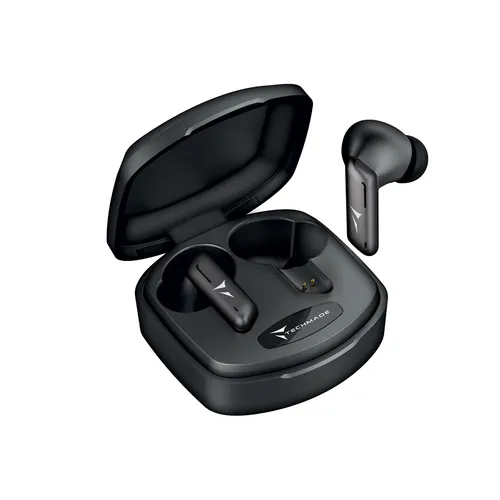 Techmade Auricolari Senza Filo Black