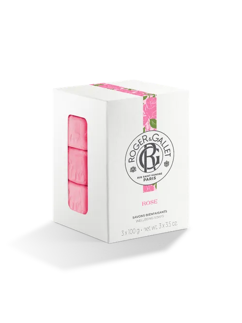R&G Rose Box Saponette 3 Pezzi 100 g