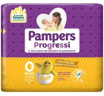 Pampers Progressi Micro 24 Pezzi