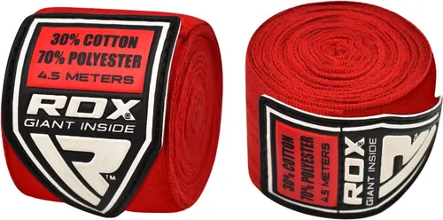 RDX Boxerské bandáže RB 4,5m Red