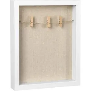 SONGMICS Fotoramme Med Hvid Kant,  22,5 X 4 X 27,5 Cm