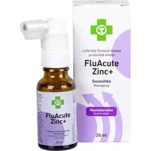 APTEEKKI FluAcute Zinc+ mustaherukka 20 ml