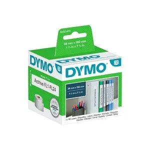 Dymo LabelWriter ORIGINAL Ordneretiketten schmal 38x190mm, 1 Rolle mit 110 Etiketten
