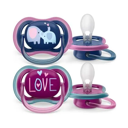 Philips AVENT Cumlík Ultra air 18m+ dievča (slon), 2ks