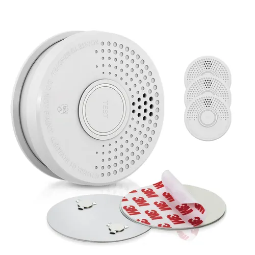 SHD by oneConcept Rauchmelder DOF39 mit Magnetic Mount Magnethalterung im Set