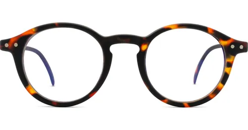 Izipizi Screen Junior #D Tortoise (de 5 a 10 años) - gafas con filtro para la luz azul, redondas, niños, marrón