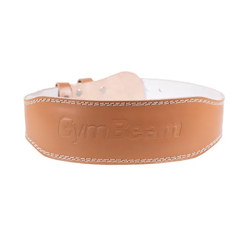 GymBeam Fitness opasek celokožený brown