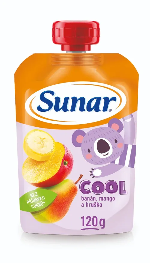 Sunar COOL ovocie Hruška, Banán, Mango
