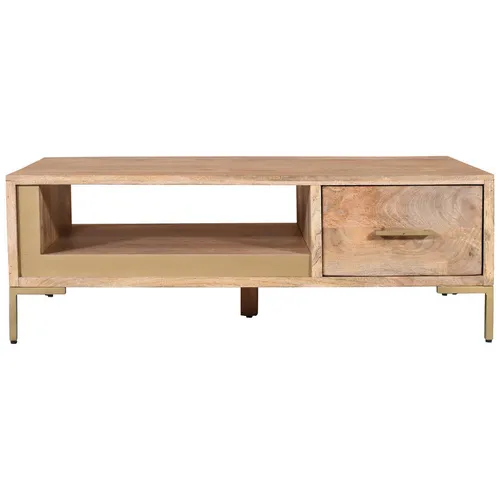 MID.YOU KONFERENČNÝ STOLÍK, prírodná farba, drevo, 130/45/70 cm