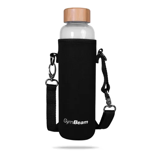 GymBeam Skleněná láhev Bamboo 600 ml