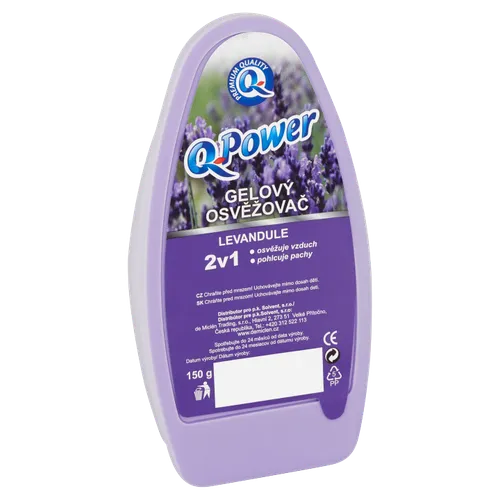 Q-Power Gelový osvěžovač levandule 150g