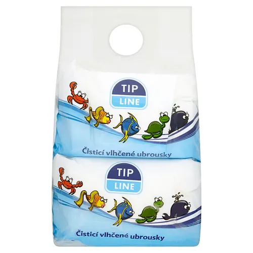 Tip Line Čisticí vlhčené ubrousky 4 x 60 ks