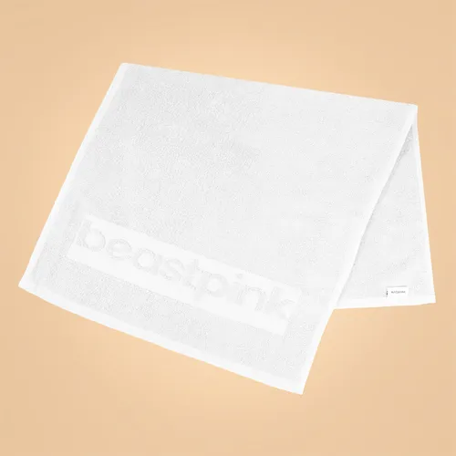 BeastPink Mini ručník do fitka White