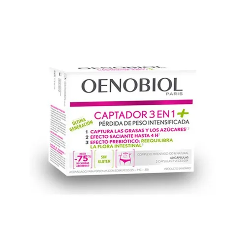 oenobiol captador 3 en 1 plus 60 cápsulas