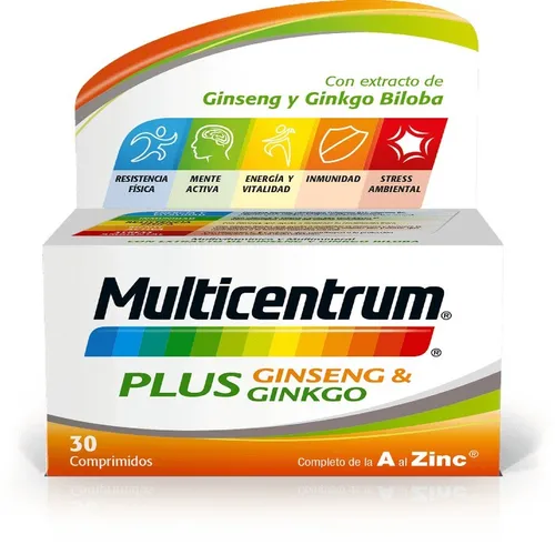 multicentrum plus ginseg & ginkgo 30 comp