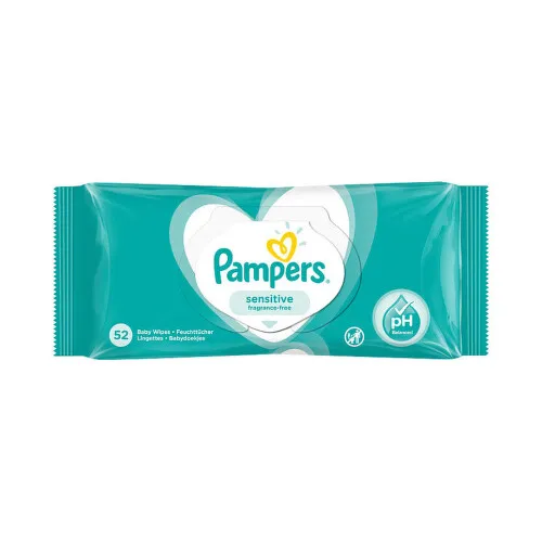 Pampers Dětské čisticí ubrousky Sensitive 52ks