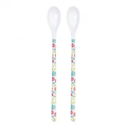 Saro Baby lyžičky Ultra Long 2ks Flowers