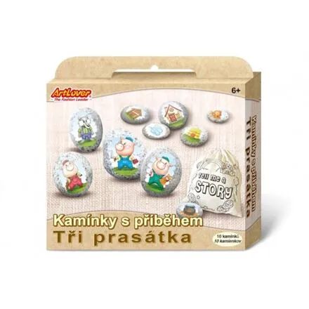 ArtLover Kamienky s príbehom - Tri prasiatka