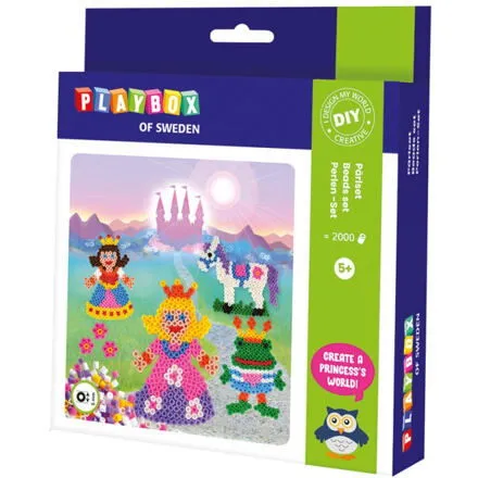 Playbox Korálky zažehľovacie - Princezná, 2000ks