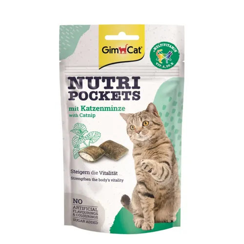 GimCat Nutripockets s šantou kočičí 60g