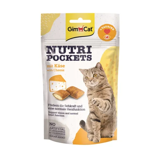 GimCat Nutripockets se sýrem a taurinem 60g