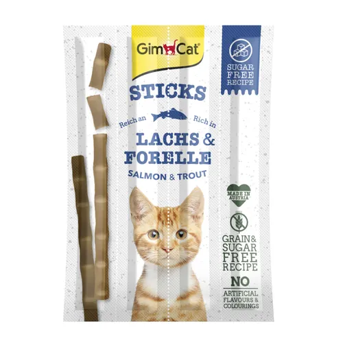 GimCat Sticks Lososové tyčinky 4ks/balení