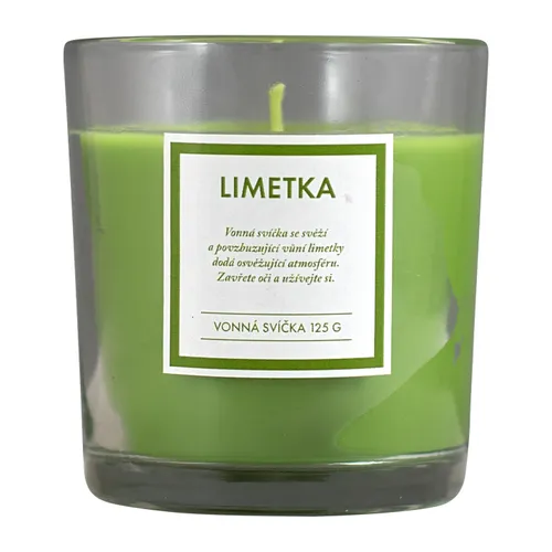 Q-Home vonná svíčka limetka 125g bez víčka