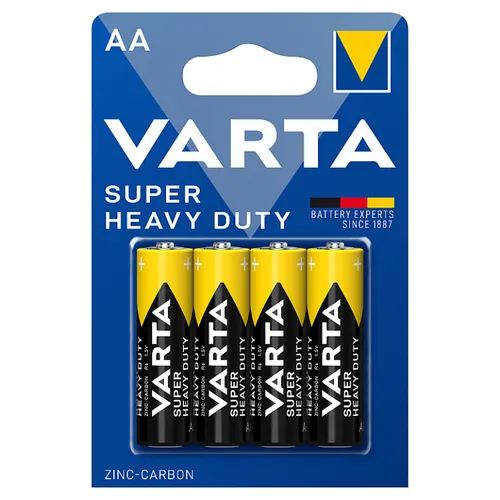 VARTA Super Heavy Duty AA zinko-uhlíkové baterie 4 ks