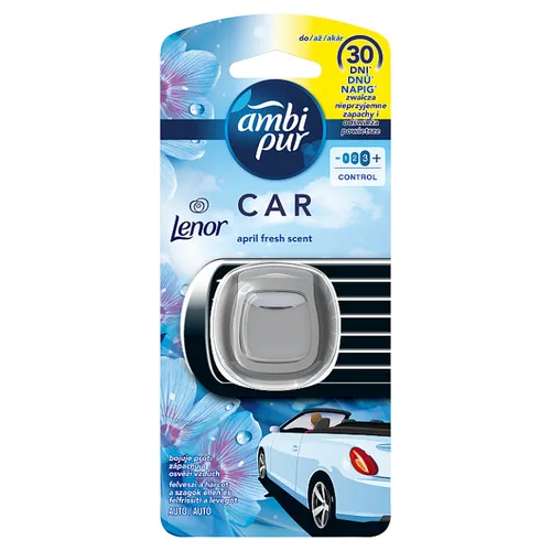 Ambi Pur April Fresh Lenor Osvěžovač Vzduchu Do Auta, Náhradní Náplň - Klip 1 ks