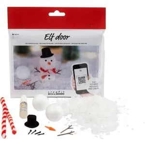 creativ company Mini Bastelset Wichteltür "Schneemann"