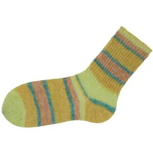 Gründl Hot Socks "Lago" - Jade/Mais/Zitronen/Blassgelb-Meliert