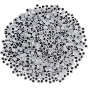 VBS XXL VBS Wackelaugen zum Aufkleben "Rund", 10 mm, 2.000 Stück