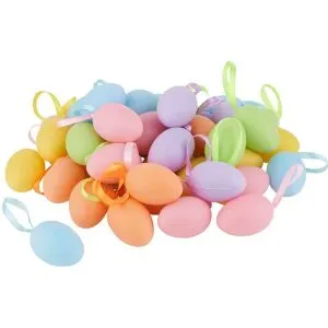 VBS Deko-Ei "Farbig sortiert", 6 cm, 42 Stück