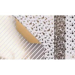Gebrüder Bertels Faltpapier "Golden X-Mas"