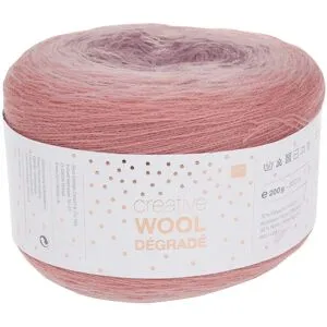 Rico Design Rico Creative Wool Dégradé - Mauve/Rosa