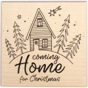 BUTTERER Stempel "Coming Home for Christmas"