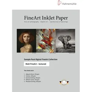 Hahnemühle Photo Testpaket Matte FineArt textured, A4, flera olika papperstyper