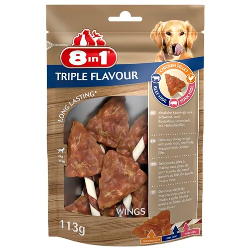 8 in 1 Triple Flavour Wings - pamlsky 113 g