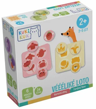 BETEXA KukiKuk - Véééliké loto Barevné stíny