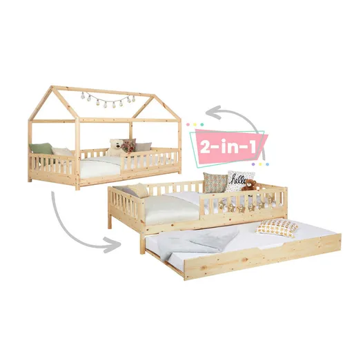 MID.YOU VÝSUVNÁ POSTEĽ, 140/200 cm prírodná farba