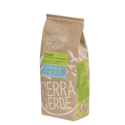 Tierra Verde PUER bělící prášek a odstraňovač skvrn 1kg