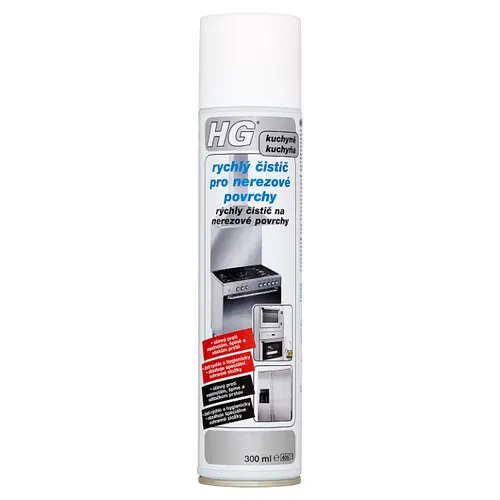 HG Rychlý čistič pro nerezové povrchy 300ml