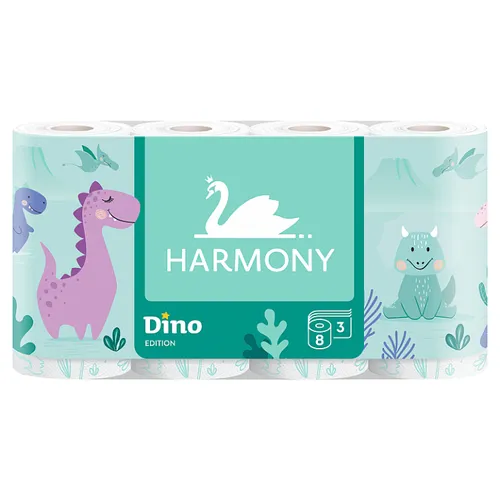 Harmony Dino Edition toaletní papír 3 vrstvy 8 ks