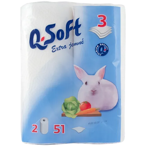 Q-Soft 3-vrstvé kuchyňské utěrky 2ks