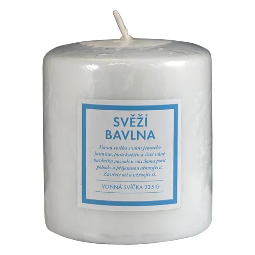 Q-Home vonná svíčka svěží bavlna 235g
