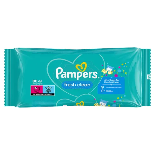 Pampers Fresh Clean Baby Dětské Čisticí Ubrousky 1 Balení = 80 Čisticích Ubrousků