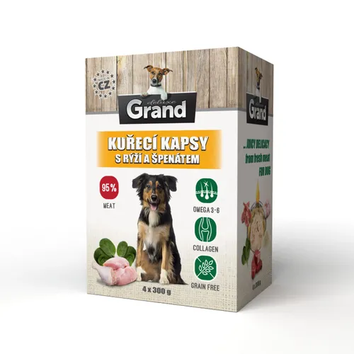 Grand Deluxe kuřecí kapsy 4x300g
